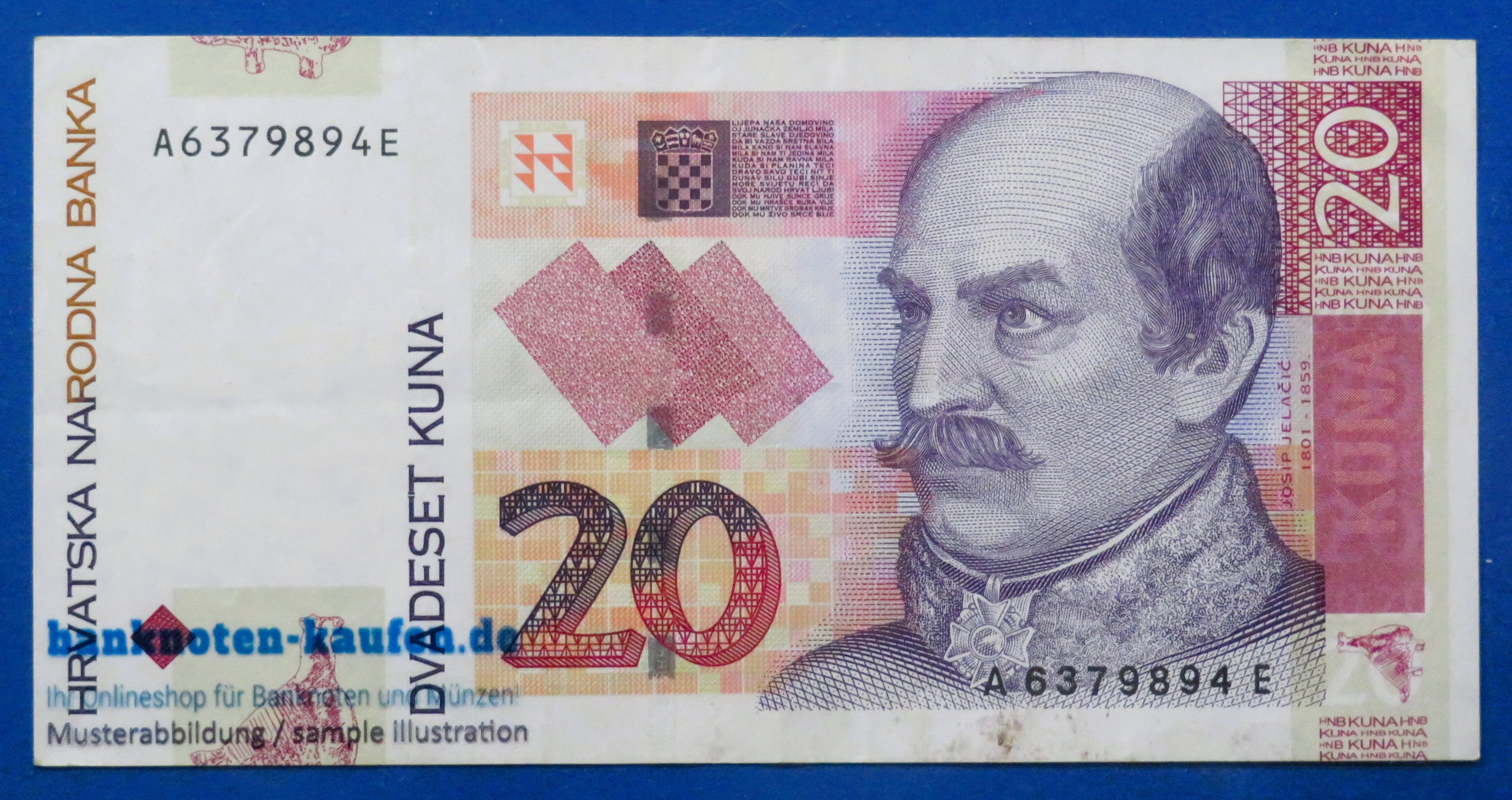 Croatia, 20 Kuna, 2001, circulated (USED/ VF+), P-39a