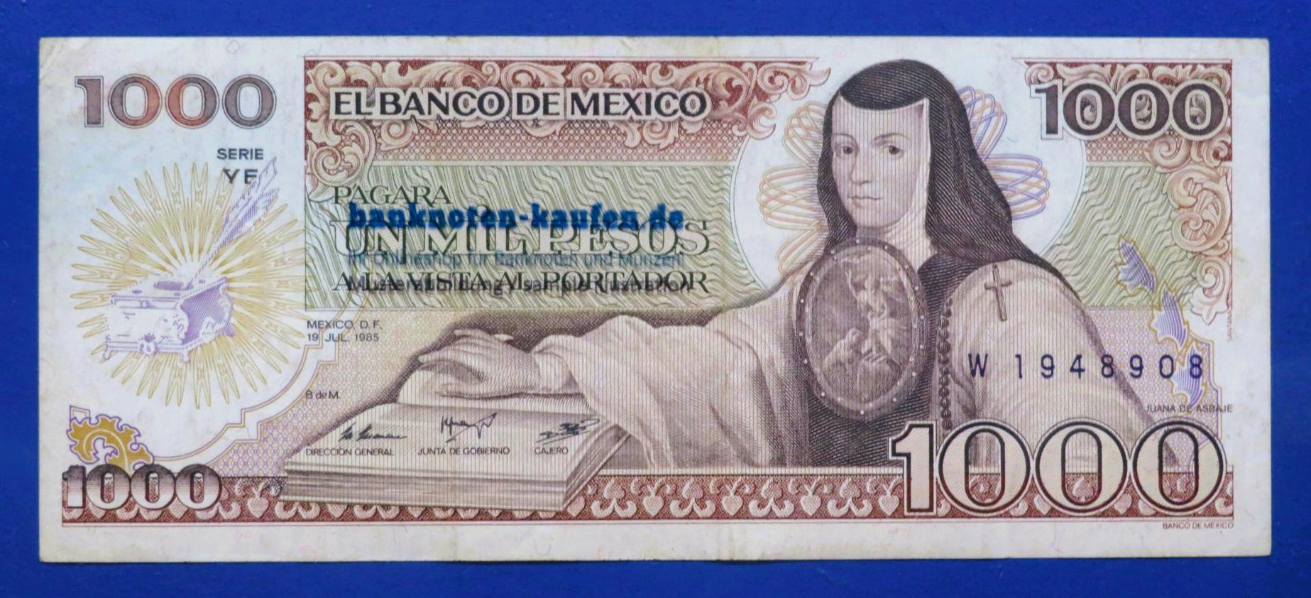 Mexiko, 1.000 Pesos, 1985, gebraucht (USED / VF), P-85