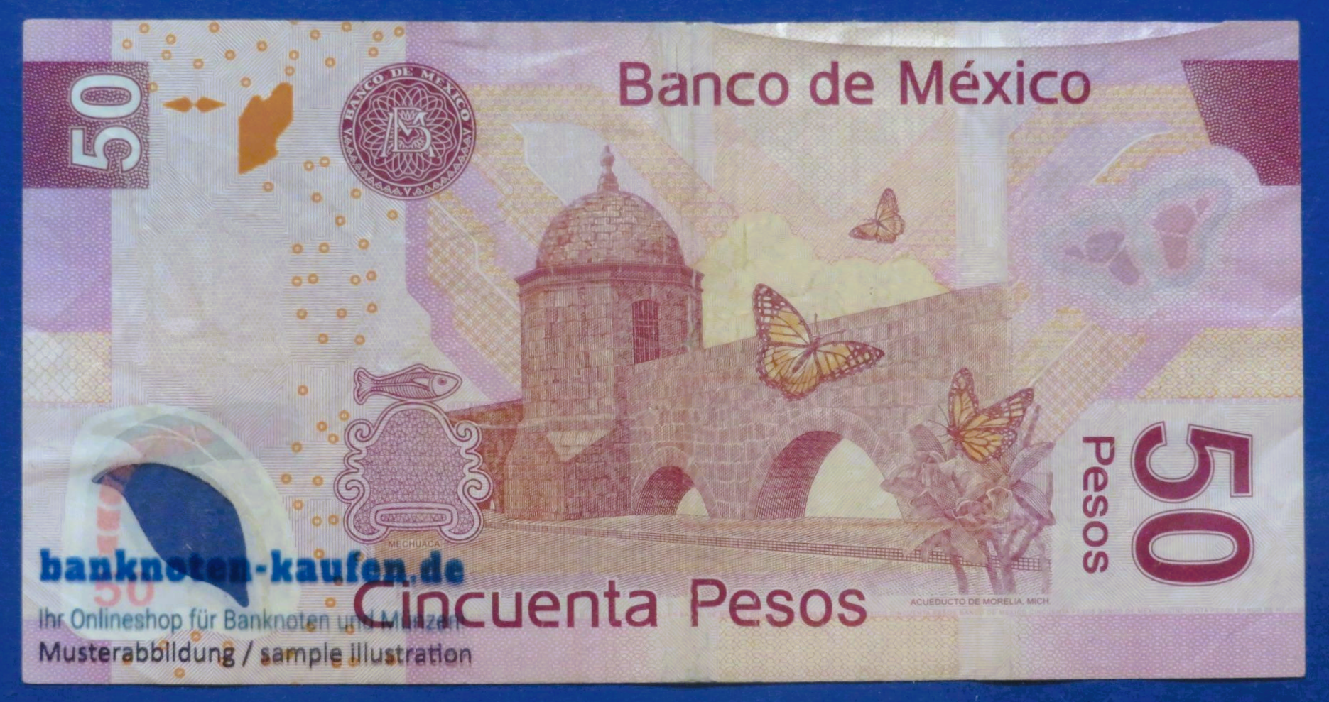 Mexiko, 50 Pesos, 2006, gebraucht (USED / F), Polymer, P-123