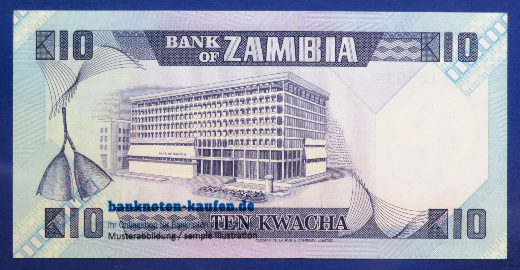Sambia, 10 Kwacha, 1988ND, kassenfrisch (UNC), P-26e