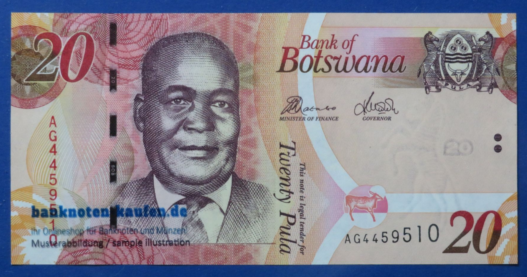 Botswana, 20 Pula, 2014ND, uncirculated (UNC), P-31d
