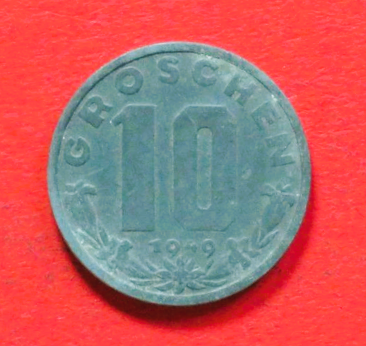 Österreich:  10 Groschen, 1947-1949, gebraucht (used / ss), # 66