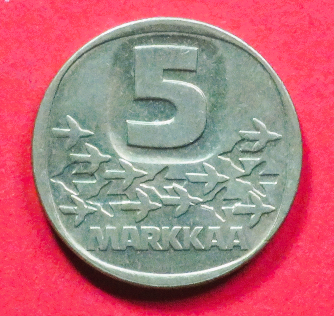 Finnland:  5 Markkaa, 1979-1993, gebraucht (used / ss-vz), # 53