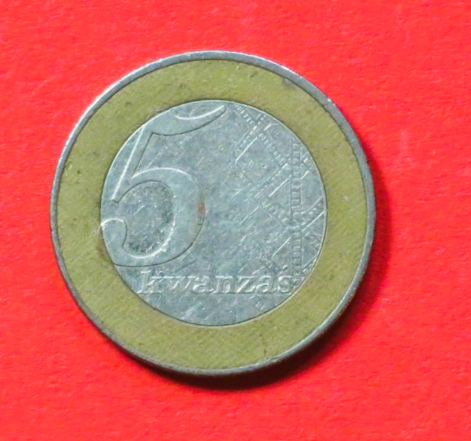 Angola, 5 Kwanzas, 2012, circulated (USED / f), #51