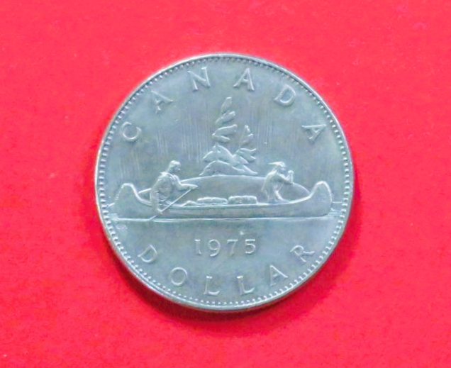 Canada:  1 Dollar, 1968-1976, circulated (used / vf+), # 66.1