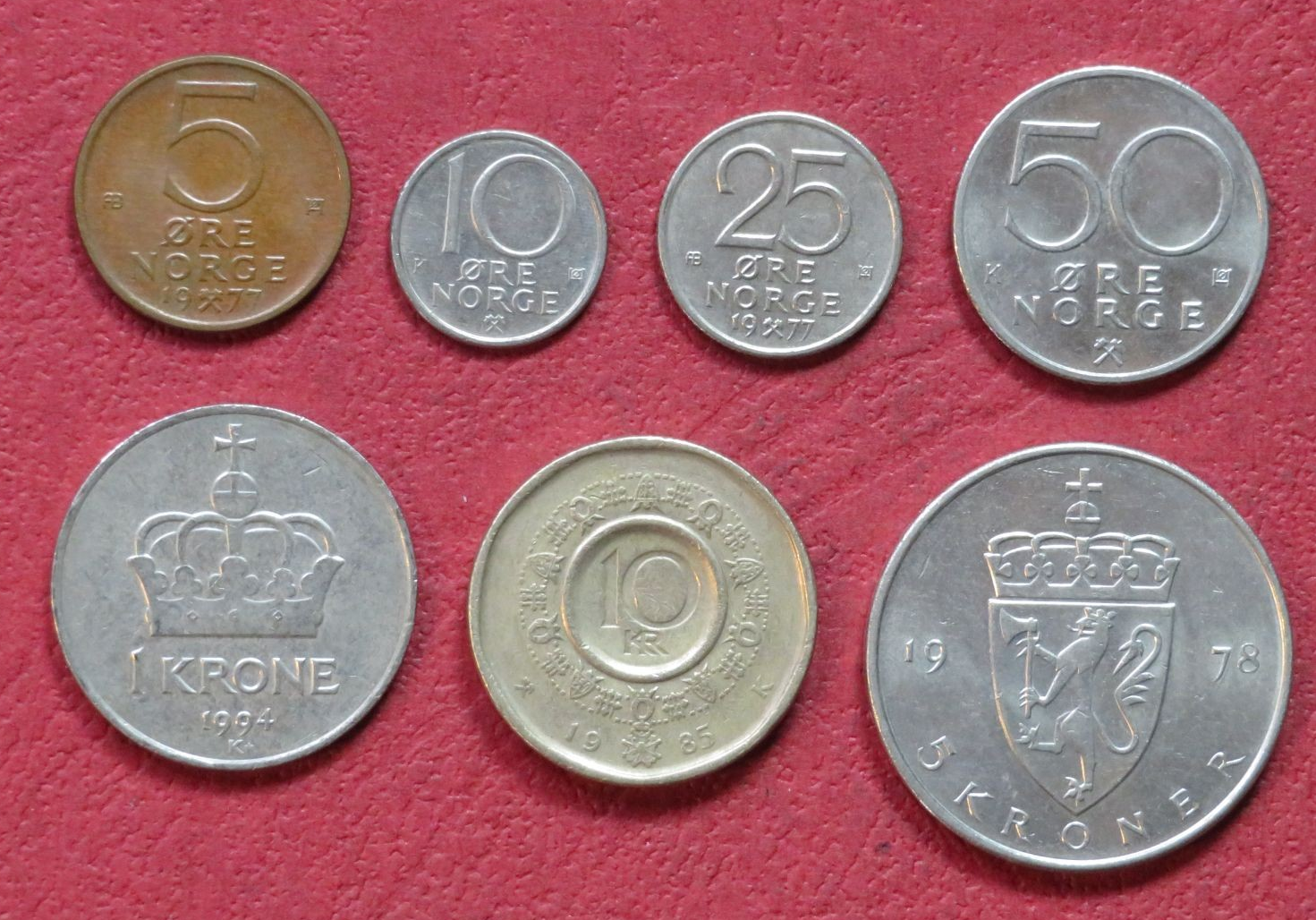 Colombia - Coin Set 1974-1981 - USED