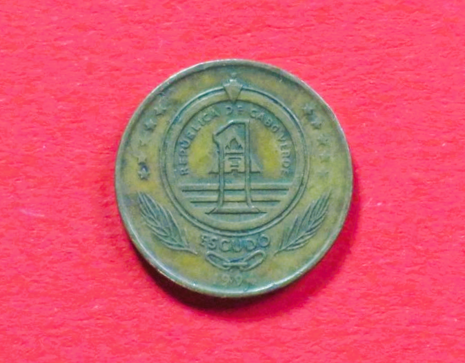 Cape Verde:  1 Escudo, 1994, circulated (used / vf), # 26