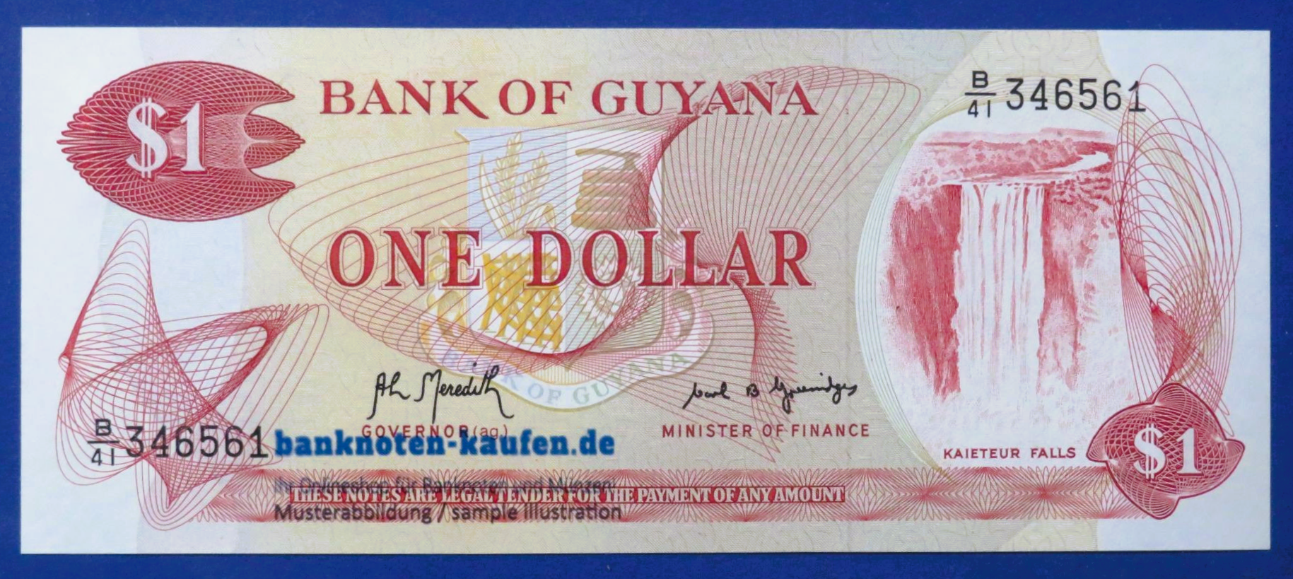 Guyana, 1 Dollar, 1966-1992ND, uncirculated (UNC), P-21