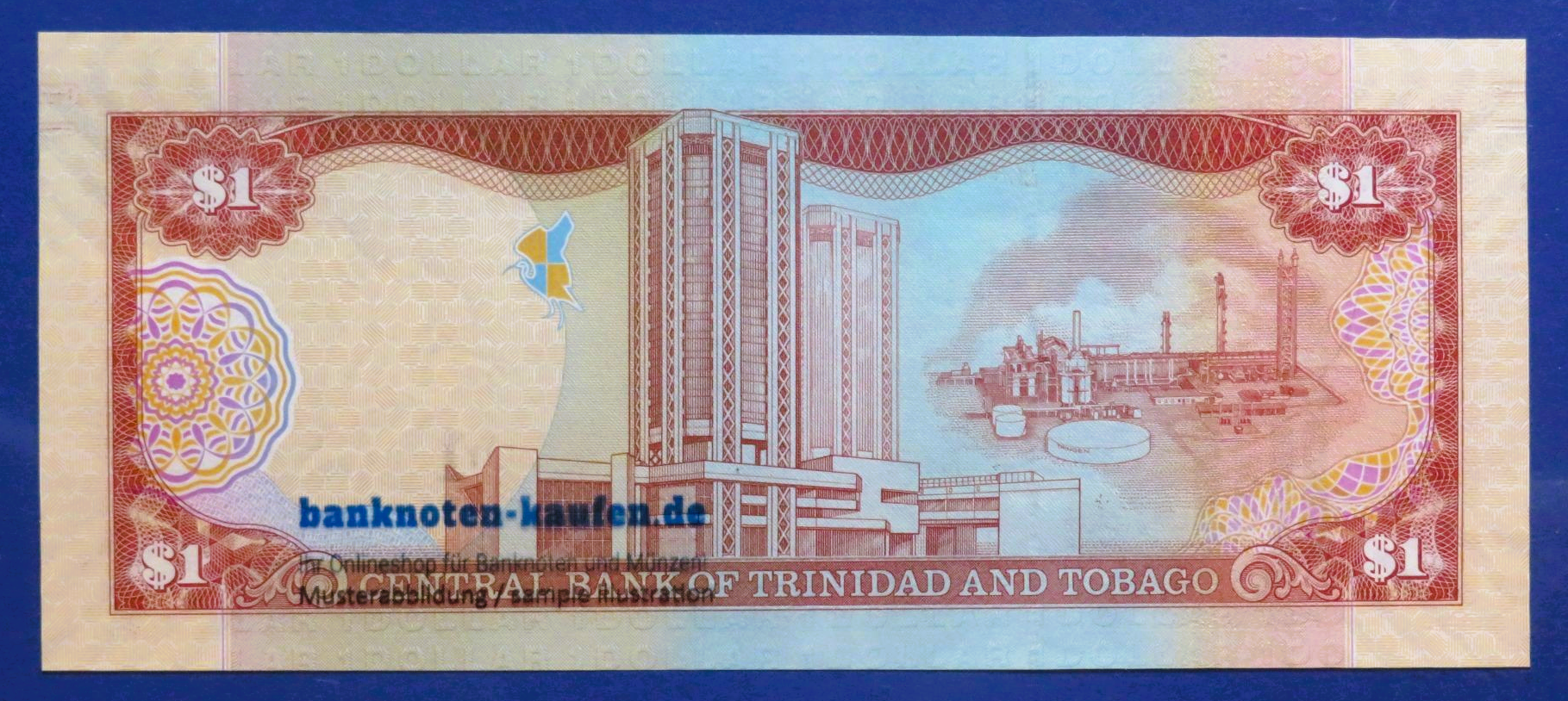 Trinidad and Tobago, 1 Dollar, 2006 (2017), uncirculated (UNC), P-46A