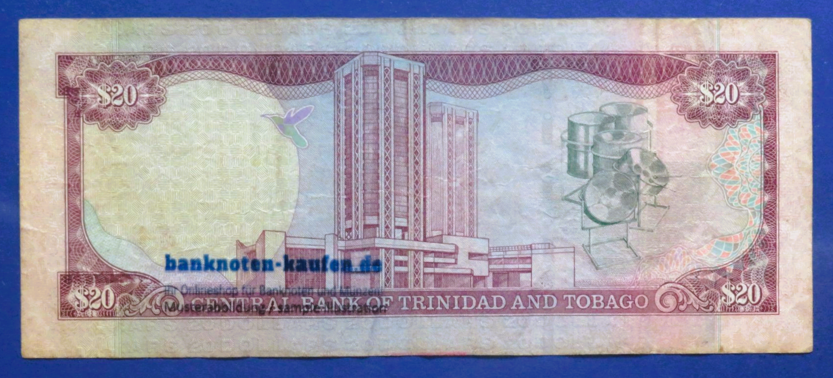 Trinidad and Tobago, 20 Dollars, 2002, circulated (USED / F), P-44