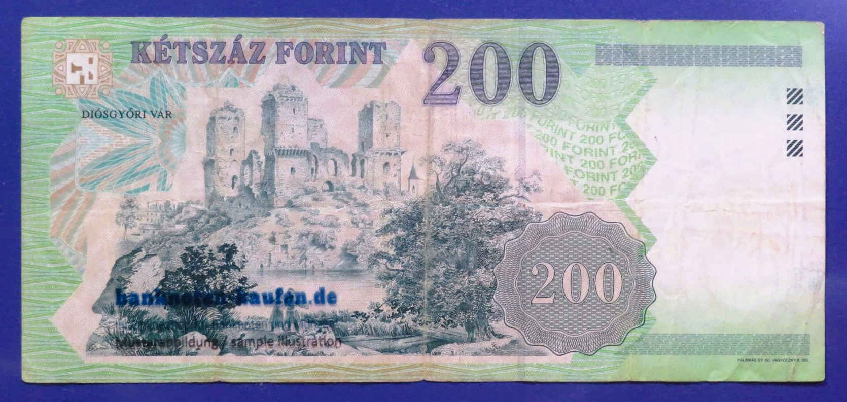 Hungary, 200 Forint, 2001, circulated (USED / F), P-187a