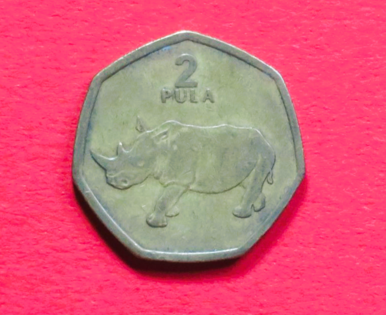 Botswana:  2 Pula, 2004, gebraucht (used / ss+)