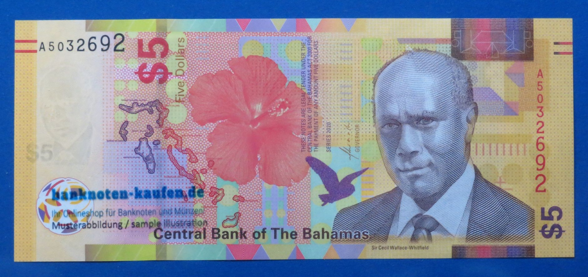 Bahamas, 5 Dollars, 2020, uncirculated (UNC) 