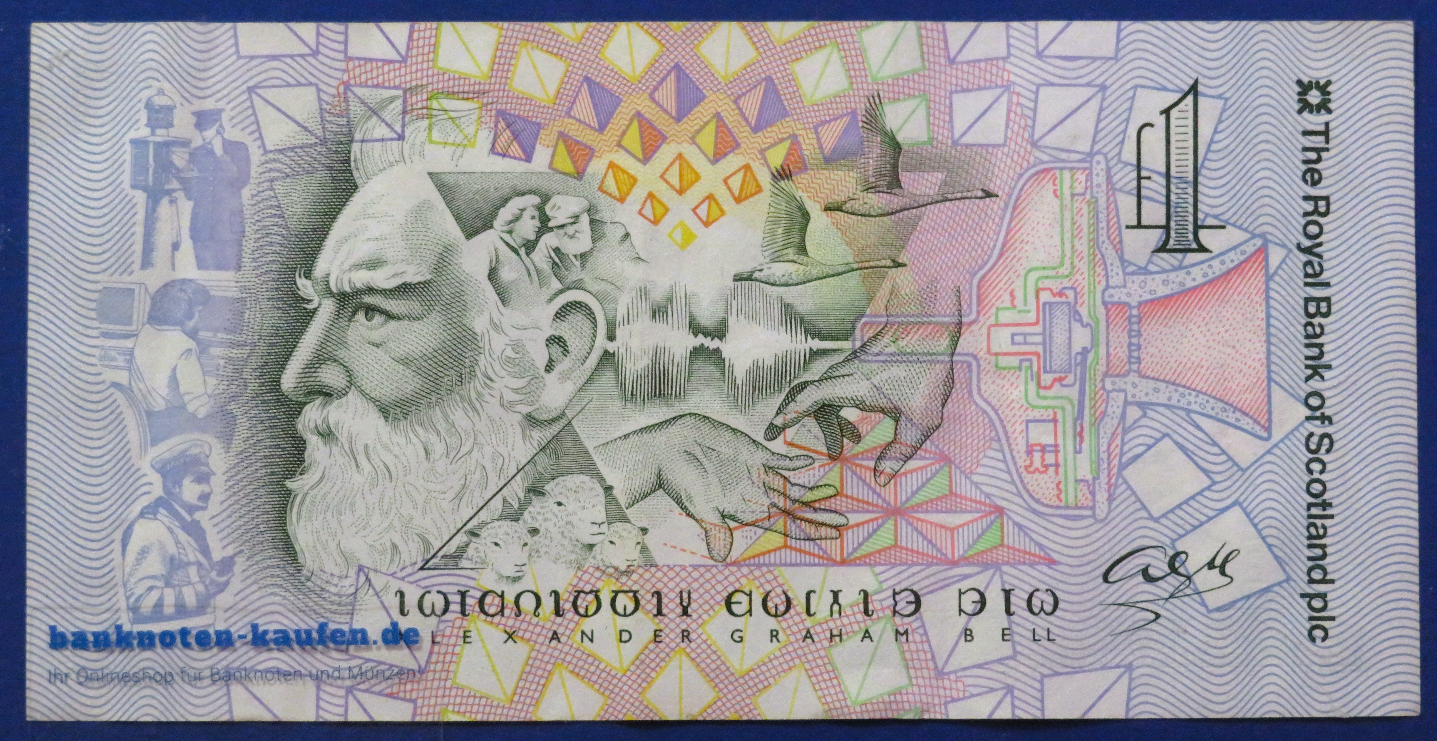 Scotland, 1 Pound, 1997, circulated (USED / VF), Commemorative issue, P-359