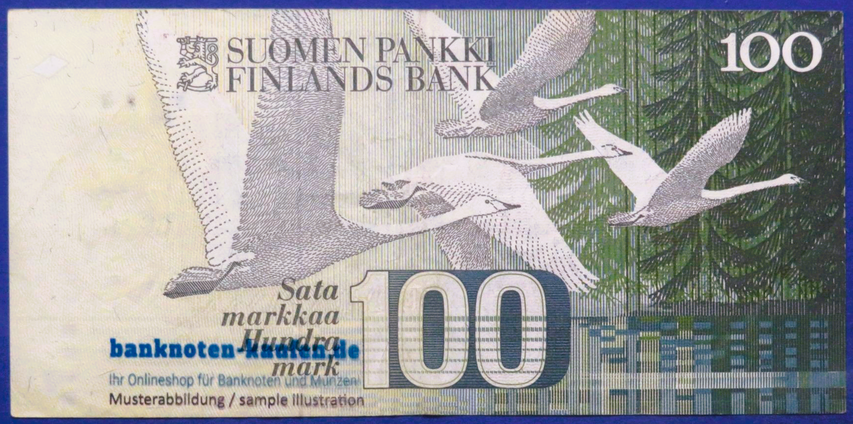 Finnland, 100 Markkaa, 1986, gebraucht (USED / VF), P-115