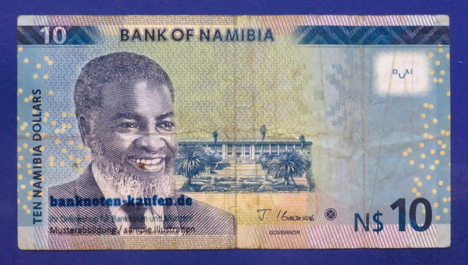 Namibia, 10 Dollars, 2021, gebraucht (USED / F), P-16b