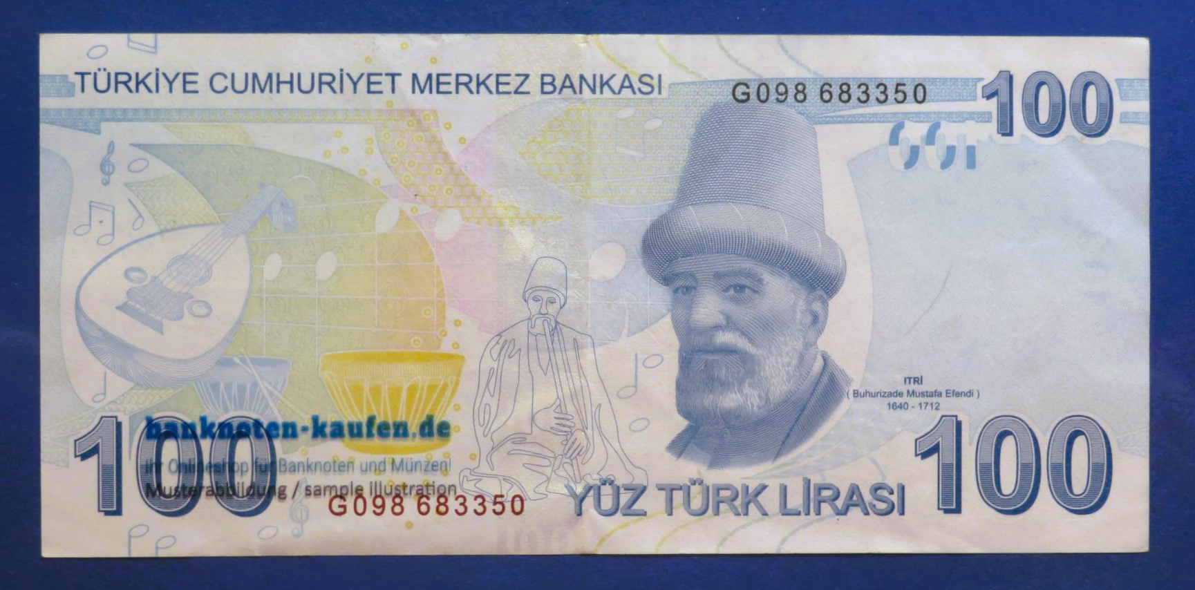Turkey, 100 Lira, 2009, circulated (USED / VF+), P-226