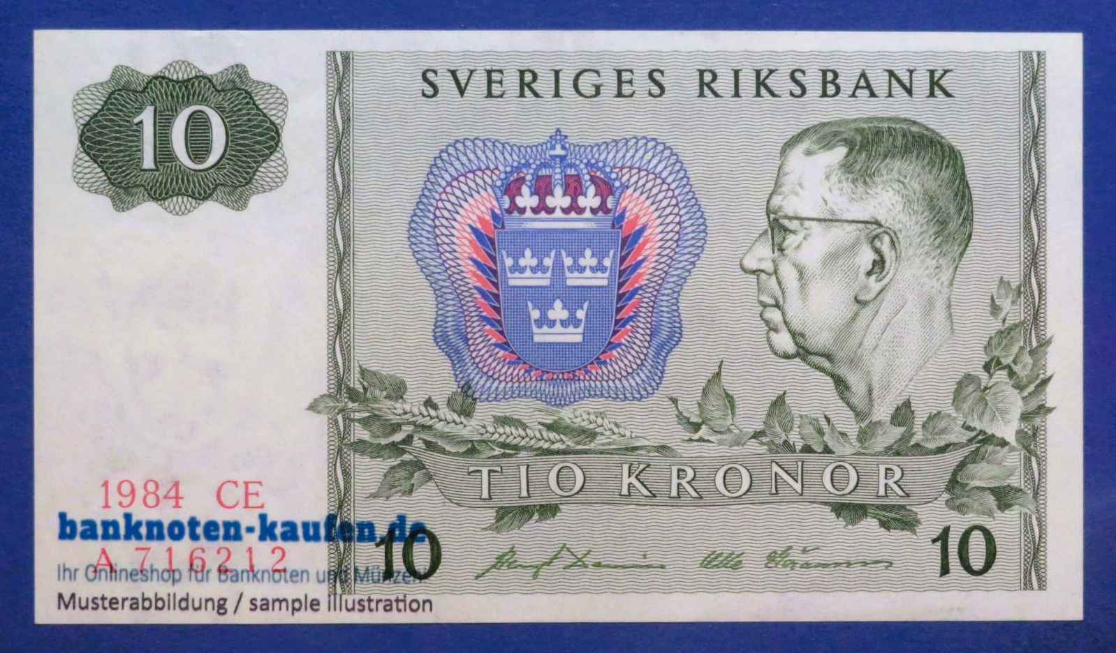 Sweden, 10 Kronor, 1984, circulated (USED / XF), P-52