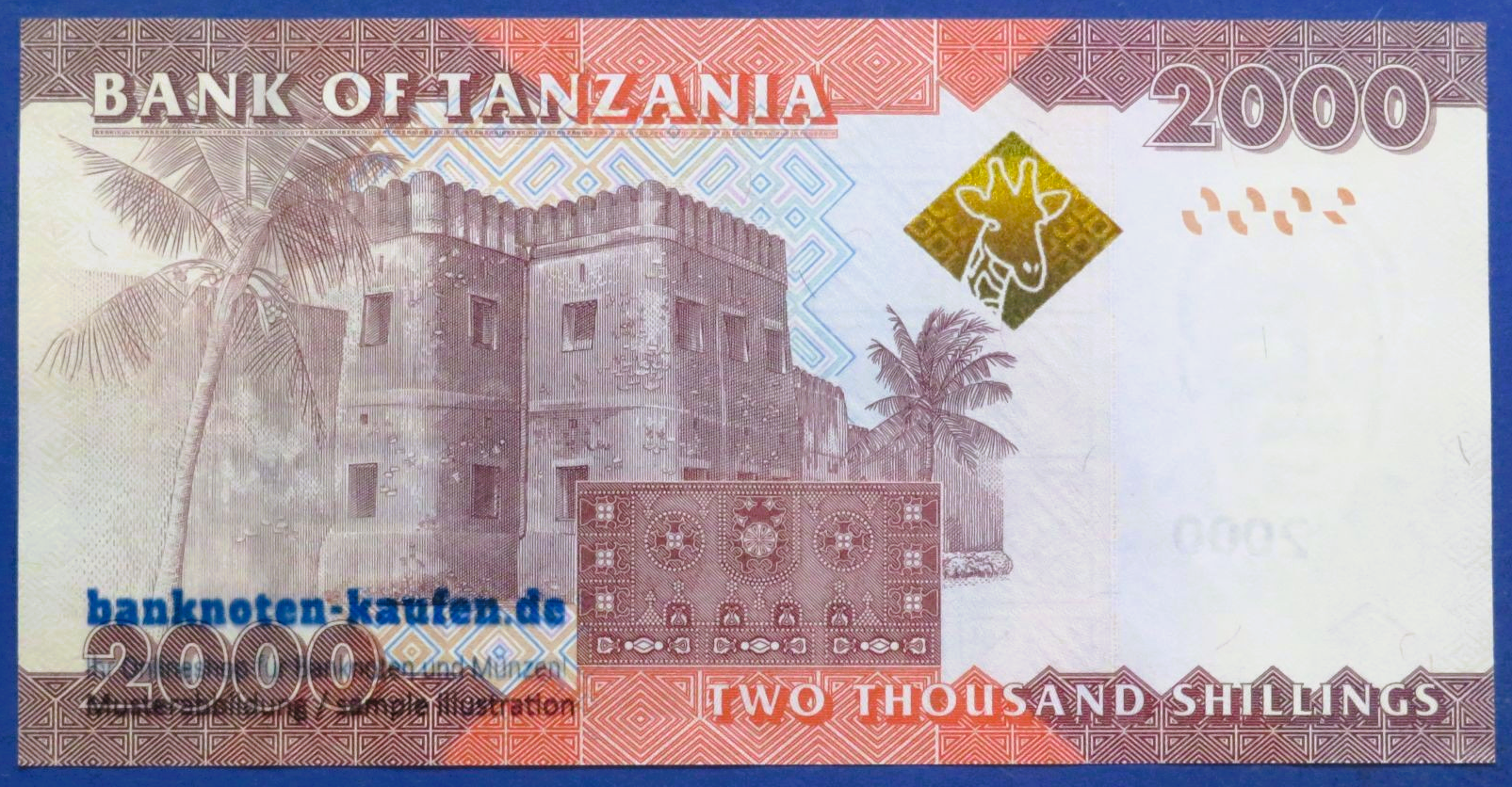Tansania, 2.000 Shillings, 2020ND, gebraucht (USED / XF+), P-42c