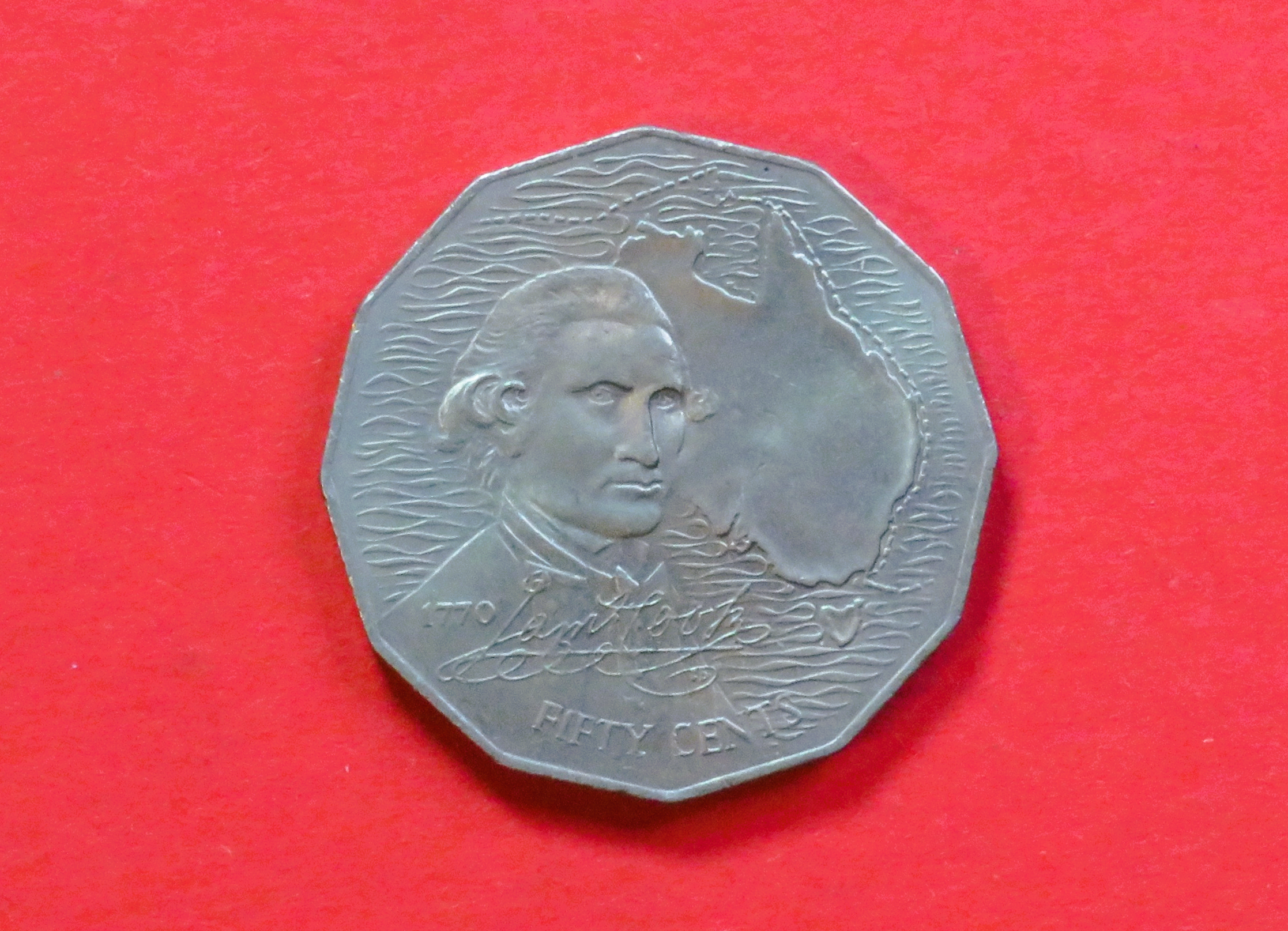 Australia: 50 Cents, 1970, circulated (USED / vf), Commemorative issue