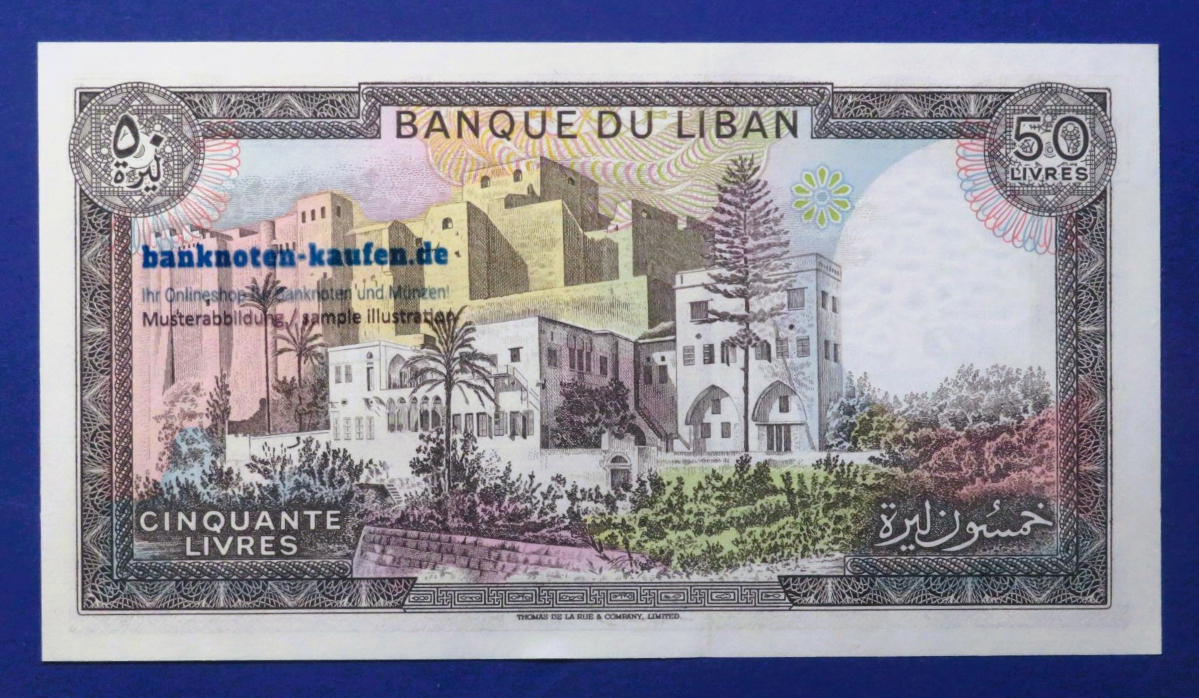 Libanon, 50 Livres, 1988, kassenfrisch (UNC), P-65d