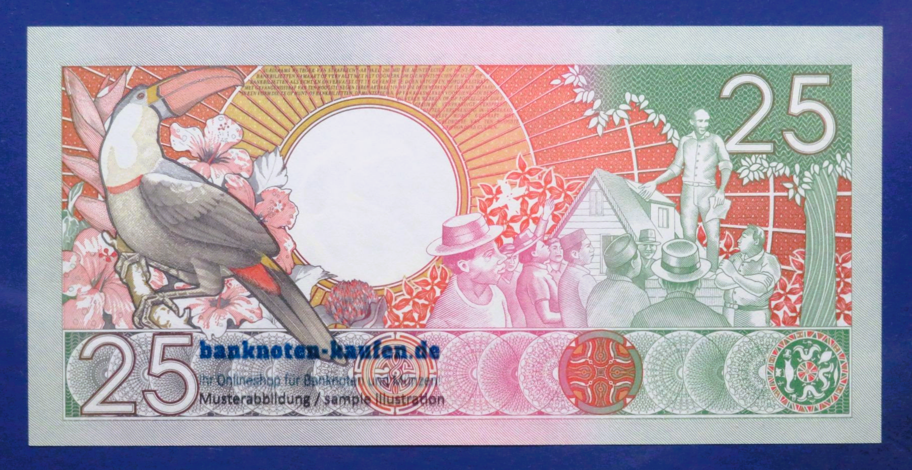 Suriname, 25 Gulden, 1988, kassenfrisch (UNC), P-132b