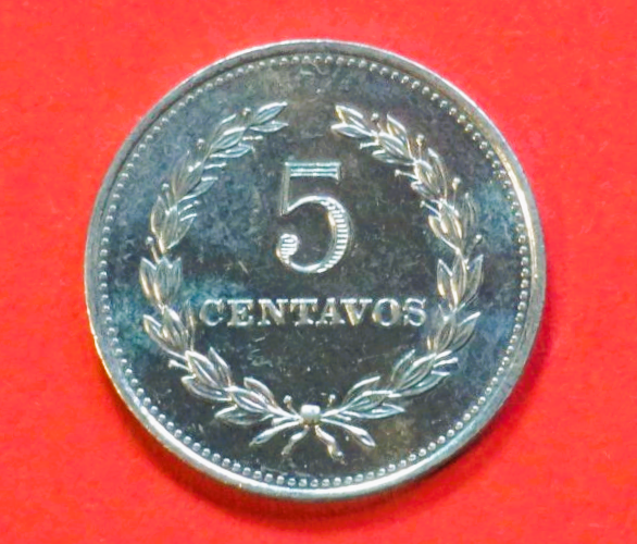 El Salvador: 5 Centavos, 1984, gebraucht (used / vz), # 36b