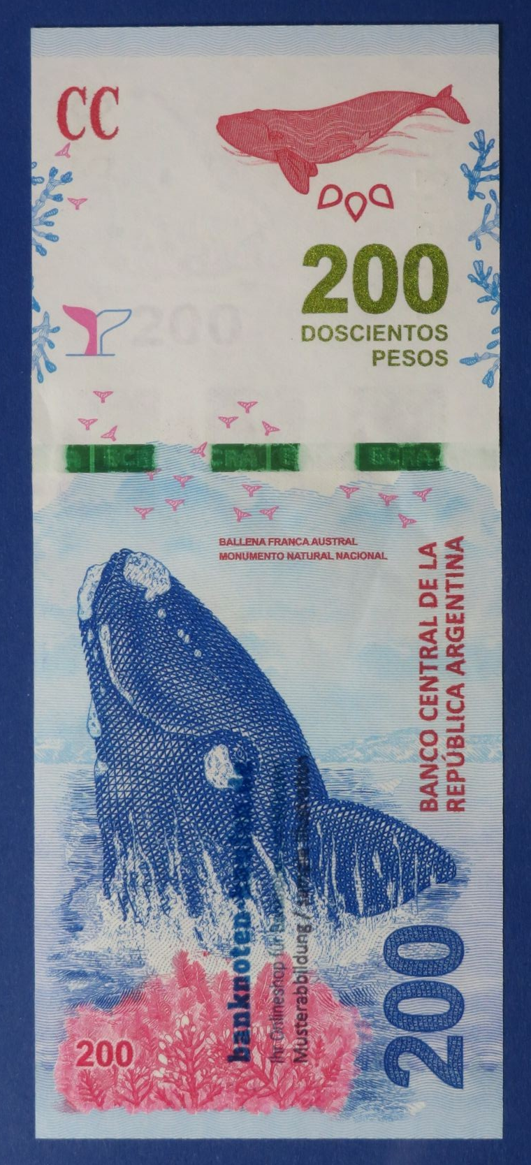 Argentina, 200 Pesos, 2016ND, about uncirculated (AU), P-364