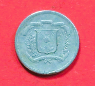 Dominikanische Republik: 10 Centavos, 1978-1981, gebraucht (used / ss), # 38