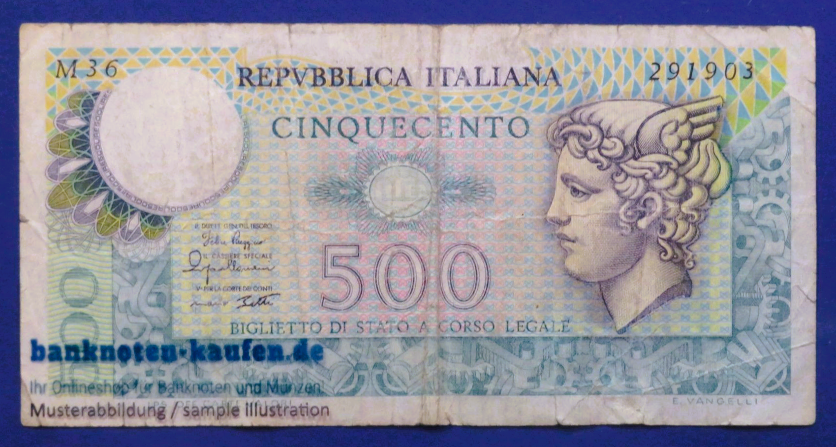 Italien, 500 Lire, 1974, gebraucht (USED / F), P-94