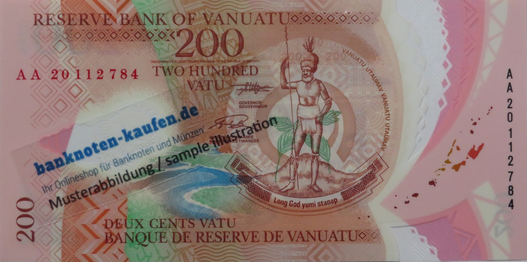 Vanuatu - 200 Vatu, 2020ND, uncirculated (UNC), Polymer