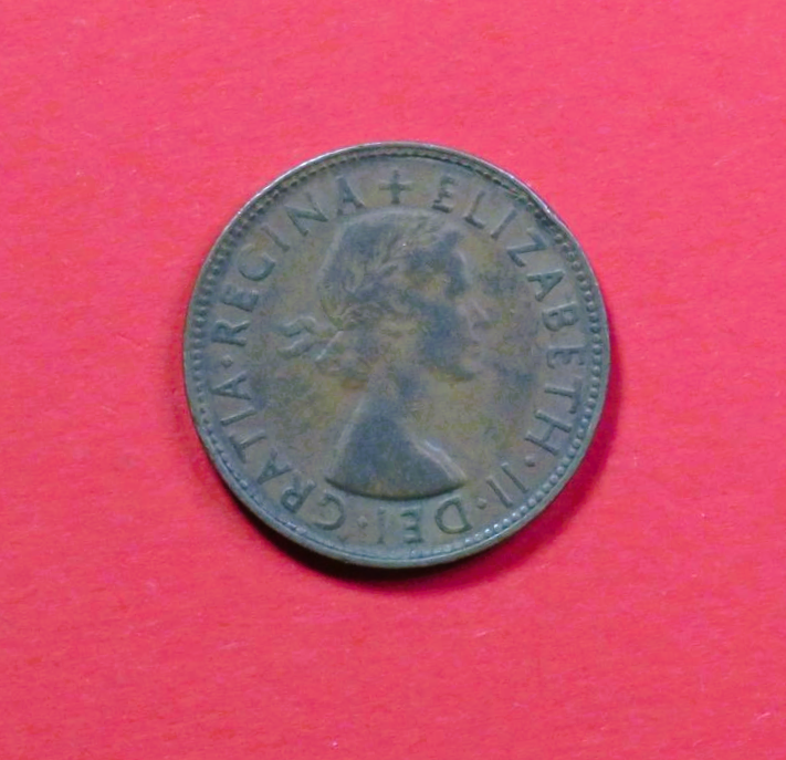 Australien, 1 Penny, 1953, gebraucht (USED / ss), Elizabeth II.