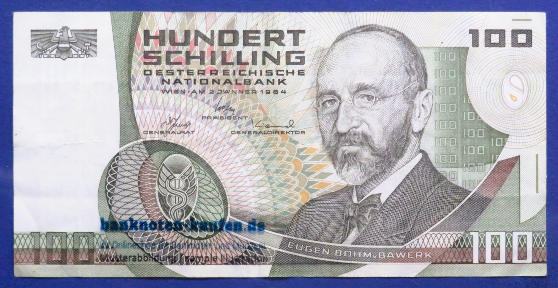 Austria, 100 Schilling, 1984, circulated (USED / VF), P-150