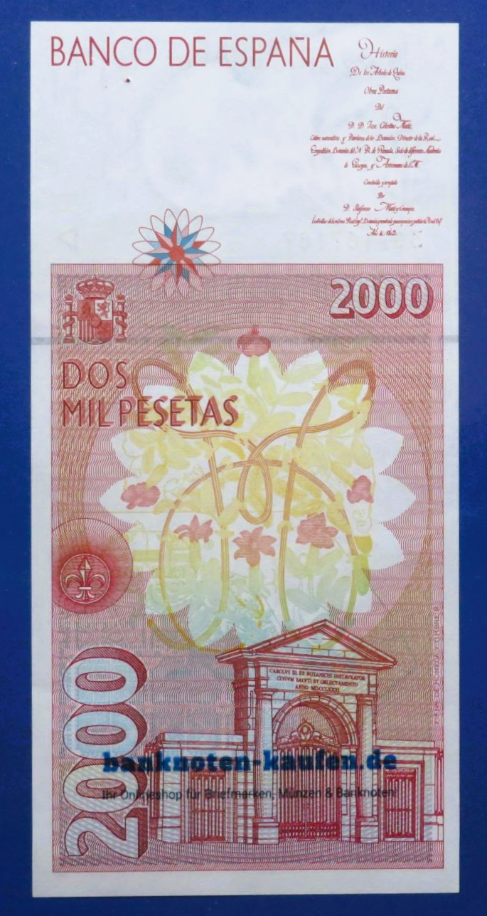 Spain - 2,000 Pesetas, 1992, extremely fine (XF), P-164