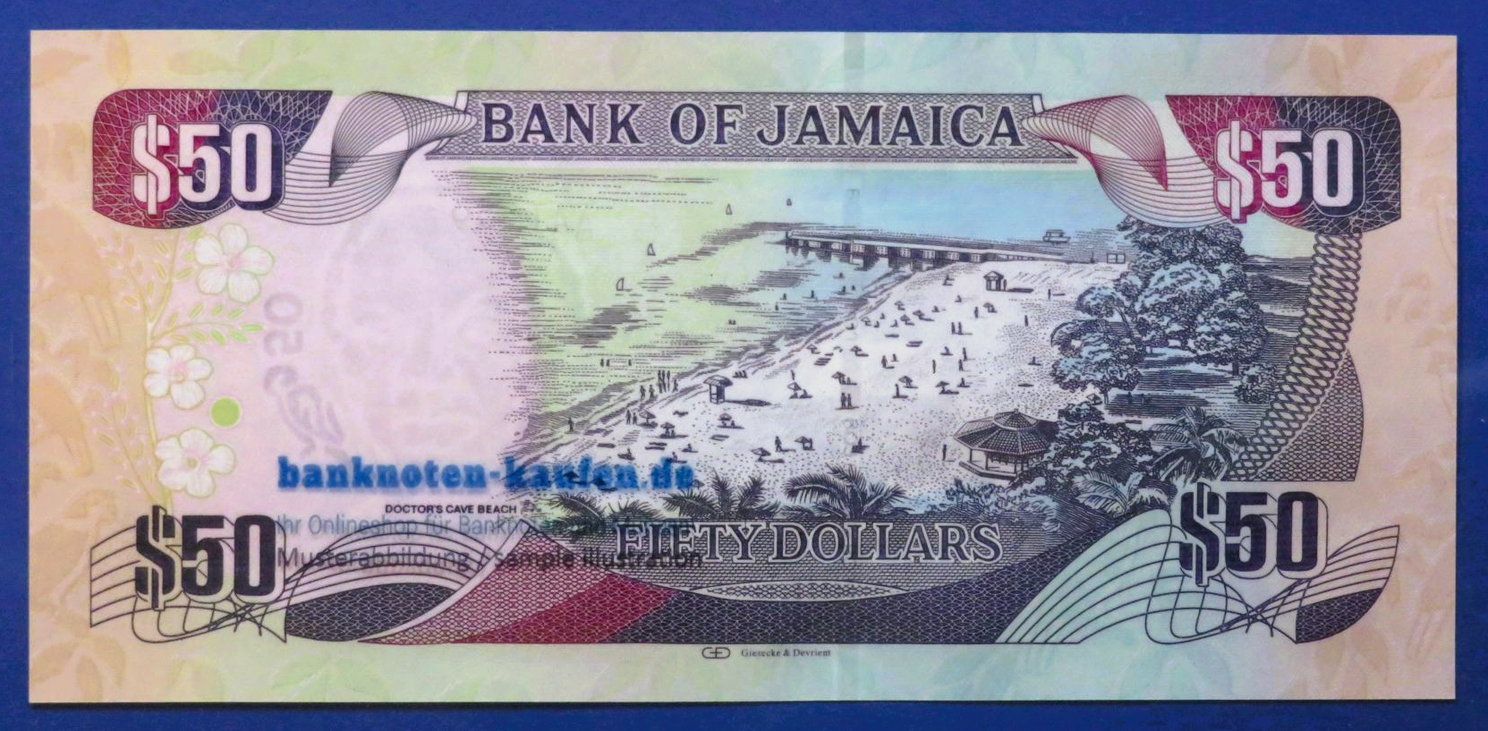 Jamaica, 50 Dollars, 2020, uncirculated (UNC), P-94f