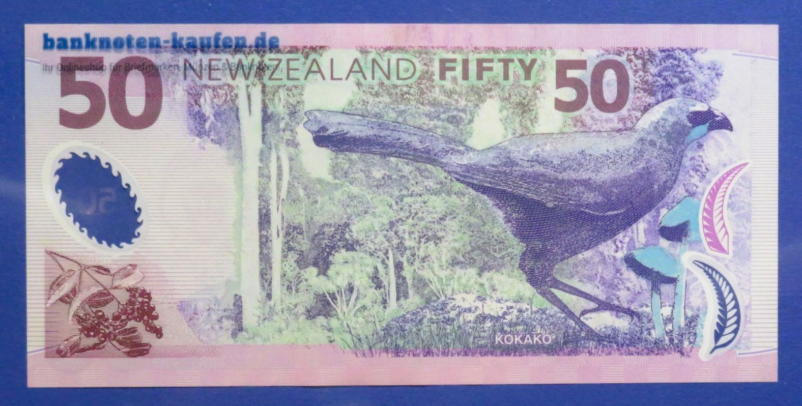 New Zealand, 50 Dollars, 2007, circulated (USED / XF), Polymer, P-188b